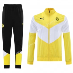 2021-2022 Borussia Dortmund Yellow&White Coat Uniform-LH