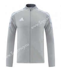 2021-2022 Gray Thailand Soccer Jacket-LH