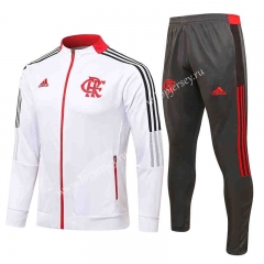 2021-2022 Flamengo White Thailand Soccer Jacket Uniform-815
