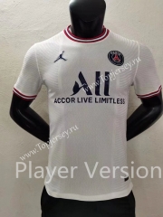 Player Version 2021-2022 Paris SG 3rd Away White Thailand Soccer Jersey AAA