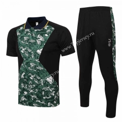 2021-2022 Manchester City Dark Green Thailand Polo Uniform-815