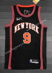 2022 City Edition New York Knicks Black #9 NBA Jersey-311