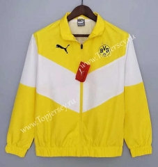2021-2022 Borussia Dortmund Yellow&White Trench Coats With Hat-WD