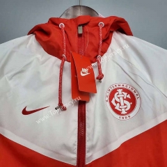 2021-2022 Brazil SC Internacional Red&White Trench Coats With Hat-WD