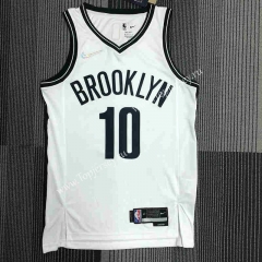 75th Anniversary Brooklyn Nets White #10 NBA Jersey-311