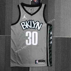 2022 Jordan Edition Brooklyn Nets Gray #30 NBA Jersey-311