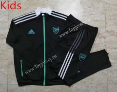 2021-2022 Arsenal Black Kids/Youth Soccer Jacket Uniform-815