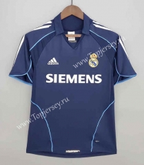 Retro Version 05-06 Real Madrid Away Royal Blue Thailand Soccer Jersey AAA-1658