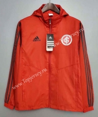 2021-2022 Brazil SC Internacional Red Trench Coats With Hat-WD