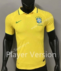 Player Version 2022-2023 Brazil Home Yellow Thailand Soccer Jersey AAA-888