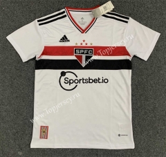 （S-4XL）2022-2023 Sao Paulo Futebol Clube Home White Thailand Soccer Jersey AAA-GB
