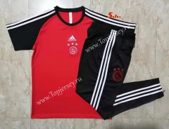 2021-2022 Ajax Red Short-Sleeve Thailand Soccer Tracksuit-815