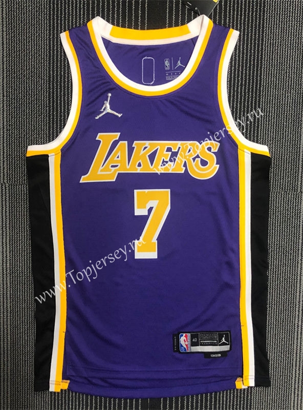 75th Anniversary Jordan Limited Edition Los Angeles Lakers Purple #7 NBA  Jersey-311,Los Angeles Lakers