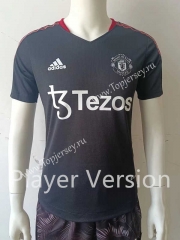 Player Version 2022-2023 Manchester United Black Thailand Soccer Jersey AAA-807