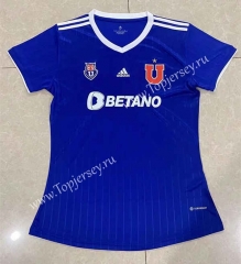 2022-2023 Universidad de Chile Home Blue Women Thailand Soccer Jersey AAA-HR