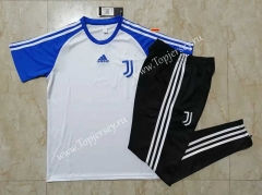2021-2022 Juventus White Short-sleeved Thailand Soccer Tracksuit-815