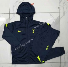 2021-2022 Tottenham Hotspur Royal Blue Thailand Jacket Uniform With Hat-815
