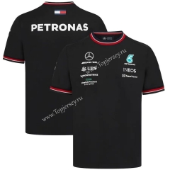 2022 Mercedes Black Round Collar Formula One Racing Suit