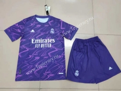 2022-2023 Real Madrid 2nd Away Purple Soccer Uniform-718
