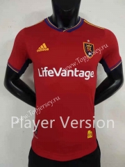 Player Version 2022-2023 Real Salt Lake Red Thailand Soccer Jersey AAA-9926