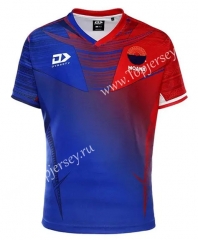 2022 New Zealand Moana Red&Blue Thailand Rugby Jersey