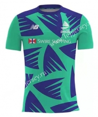2022 Fiji Green&Purple Training Rugby Shirt