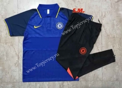 2021-2022 Chelsea Camouflage Blue Thailand Polo Uniform -815