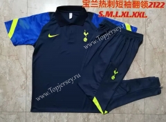 2021-2022 Tottenham Hotspur Royal Blue Thailand Polo Uniform-815