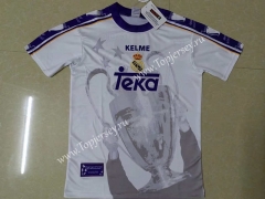 7th Cup Retro Version 1997-1998 Champions League Real Madrid Home White Thailand Soccer Jersey AAA-1332