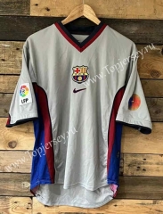 Retro Version 99-00 Barcelona Gray Thailand Soccer Jersey AAA-1332