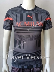 Player Version 2022-2023 AC Milan 2nd Away Black&Gray Thailand Soccer Jersey AAA-807