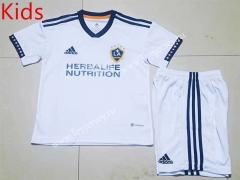 2022-2023 Los Angeles Galaxy Home White Kids/Youth Soccer Uniform-507
