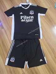2022-2023 Colo-Colo Away Black Soccer Unifrom-8975