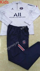 2022-2023 Paris SG Gray Kids/Youth Soccer Tracksuit -411