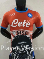 Player Version 2022-2023 Napoli Red Thailand Soccer Jersey AAA-6724