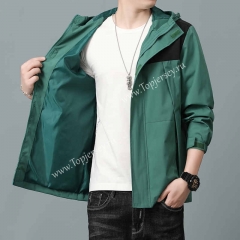 2022-2023 Green Trench Coats With Hat-1836