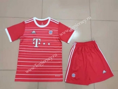 2022-2023 Bayern München Home Red Soccer Uniform-718