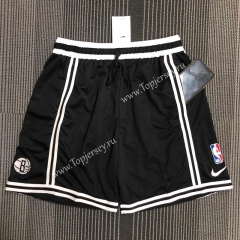 2022 Brooklyn Nets Black NBA Shorts-311