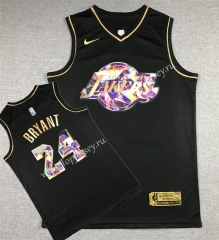 Diamond Edition Los Angeles Lakers Black&Gold #24 NBA Jersey