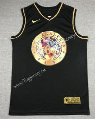 Diamond Edition Philadelphia 76ers Black&Gold #3 NBA Jersey