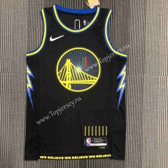 Limited Edition 2022 City Edition Warriors Black #11 NBA Jersey-311