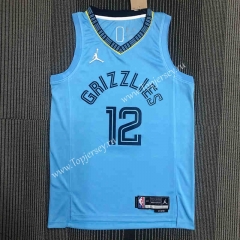 75th Anniversary Jordan Memphis Grizzlies Blue #12 NBA Jersey-311