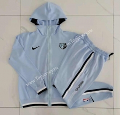 2021-2022 NBA Memphis Grizzlies Gray Jacket Uniform With Hat-815