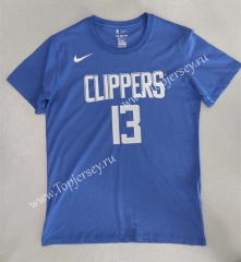 Los Angeles Clippers Blue #13 NBA Cotton T-shirt-LH