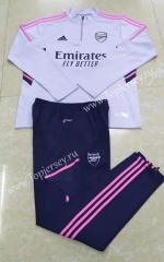 2022-2023 Arsenal Gray Thailand Soccer Tracksuit-411