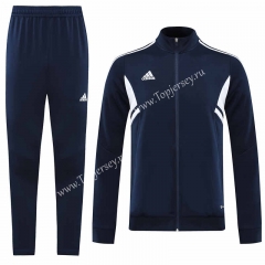 Royal Blue Thailand Soccer Jacket Uniform-LH