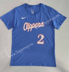 2022-2023 Los Angeles Clippers Blue #2 NBA Cotton T-shirt-LH