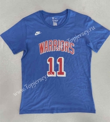 2022-2023 Golden State Warriors Blue #11 NBA Cotton T-shirt-LH