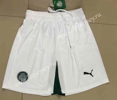 2022-2023 SE Palmeiras Home White Thailand Soccer Shorts-5805