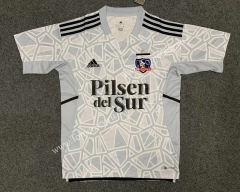 2022-2023 Colo-Colo Goalkeeper Gray&White Thailand Soccer Jersey AAA-GB